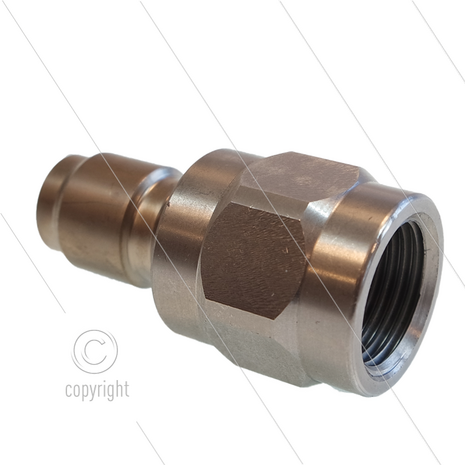 RP3100 - nippel - RVS - 250 Bar - &Oslash;17,8mm - max 150&deg;C - 1/2&quot; bi