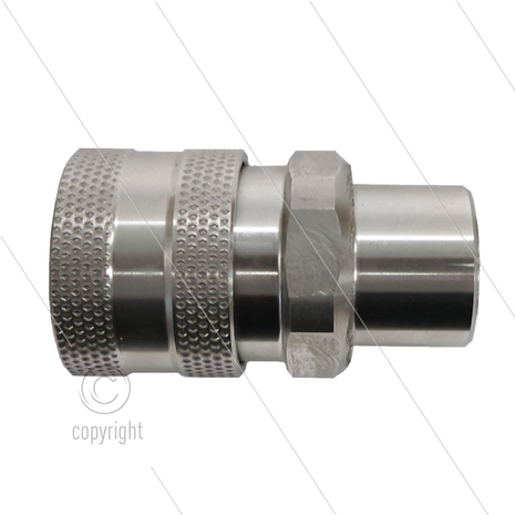 RP3100 - koppeling - RVS - 250 Bar - max 150&deg;C - 1/4&quot; bi