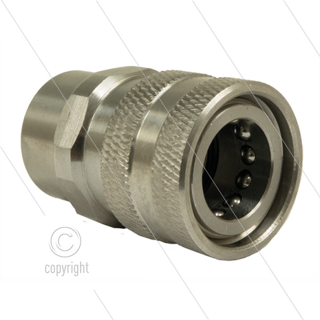 RP3100 - koppeling - RVS - 250 Bar - max 150&deg;C - 1/2&quot; bi