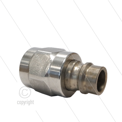RP-Click - nippel - RVS (gehard) - 250 Bar - &Oslash;15,9mm - max 200&deg;C - passend op Snap-Tite - 1/2&quot; bi