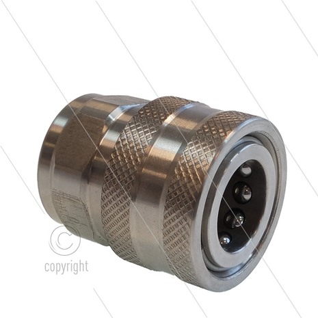 RP-Click - snelkoppeling - RVS - 250 Bar - &Oslash;15,9mm - max 200&deg;C - passend op Snap-Tite - 1/2&quot; bi