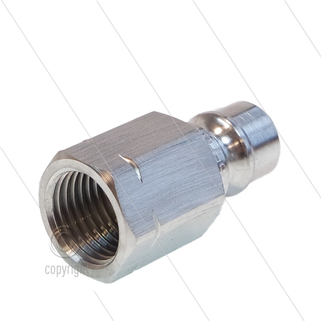 Snap-Tite - nippel - RVS - 690 Bar - 1/4&quot; bi