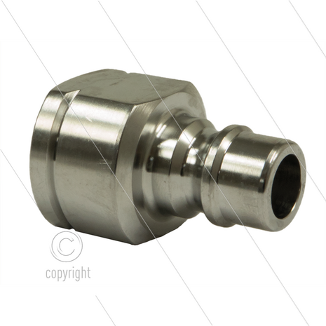 Snap-Tite - nippel - RVS (gehard) - 552 Bar - 3/8&quot; bi