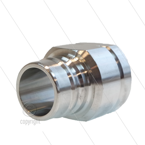 Snap-Tite - nippel - RVS - 276 Bar - 1&quot; bi