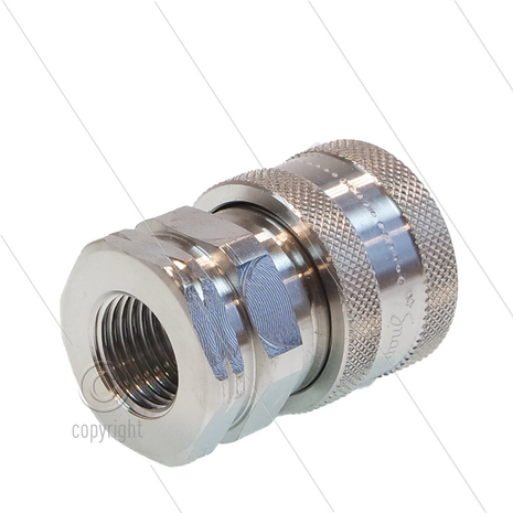 Snap-Tite - koppeling - RVS - 690 Bar - 1/4&quot; bi