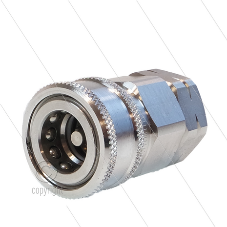 Snap-Tite - koppeling - met klep - RVS - 259 Bar - 1/2&quot; bi
