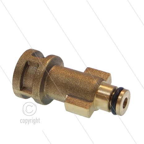 Bajonetnippel 1/4&quot; bi - messing - passend op AQUA/FAIP