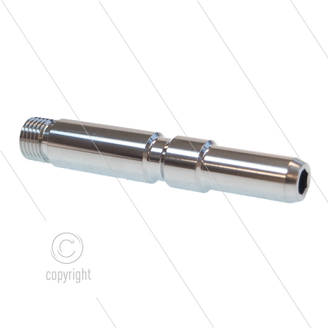 Insteeknippel 1/4&quot; bu - RVS - passsend op KEW - L=81mm