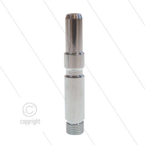 Insteeknippel 1/4&quot; bu - RVS - passsend op KEW - L=81mm