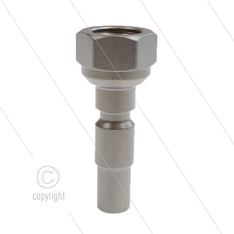 Insteeknippel 1/4&quot; bi - RVS - hobby Kr&auml;nzle