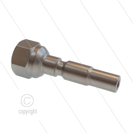 Insteeknippel 1/4&quot; bi - RVS - hobby Kr&auml;nzle