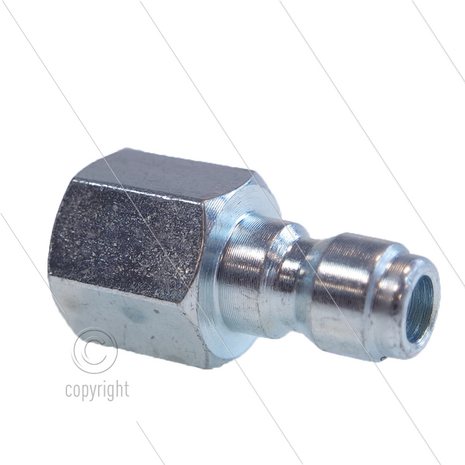 Nippel t.b.v. snelwisselsysteem - AR1 - 250 Bar - 40 l/min - &Oslash;11,7mm - max 150&deg;C - 1/4&quot; bi NPT
