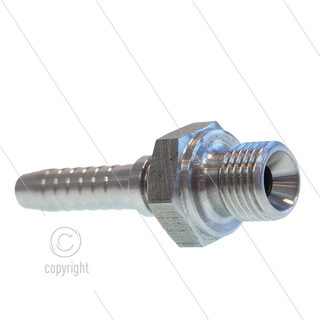 Persnippel - RVS - 5/16&quot; - 1/4&quot; buitendraad - SW19