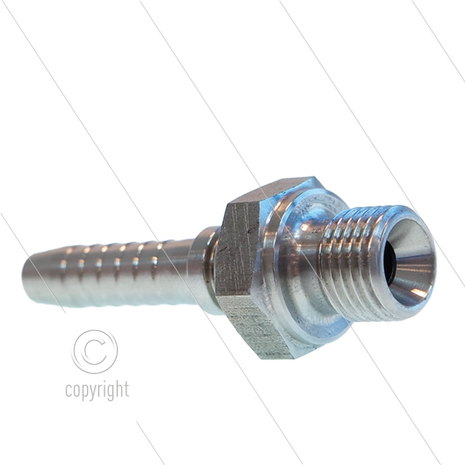 Persnippel - RVS - 5/16&quot; - 1/2&quot; buitendraad - SW27
