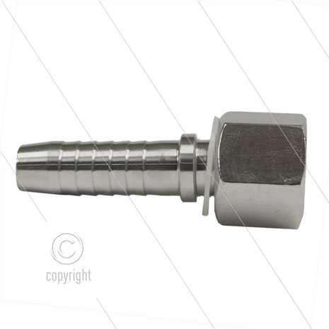 Persnippel - RVS - 1/2&quot; - 1/2&quot; wartel - SW27