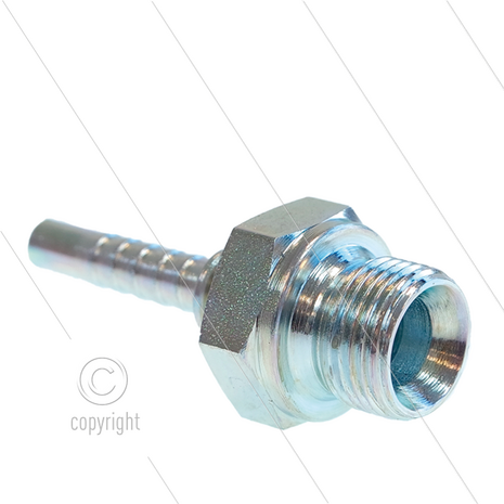 Persnippel - staal - 1/4&quot; - 3/8&quot; buitendraad - SW22
