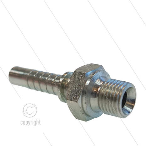 Persnippel - staal - 5/16&quot;- 1/4&quot; buitendraad - SW19