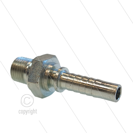 Persnippel - staal - 5/16&quot;- 1/4&quot; buitendraad - SW19