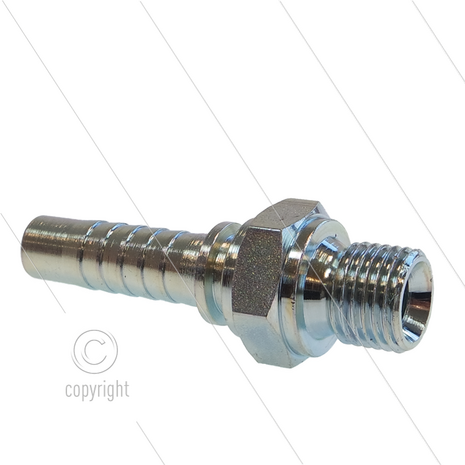 Persnippel - staal - 3/8&quot; - 1/4&quot; buitendraad - SW19