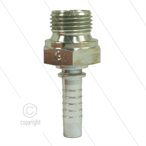 Persnippel - staal - 3/8&quot; - 1/2&quot; buitendraad - SW27