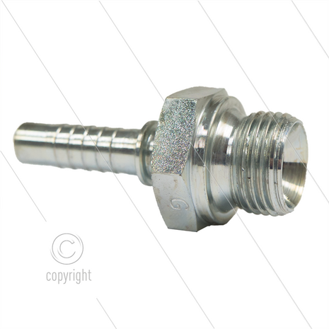 Persnippel - staal - 3/8&quot; - 1/2&quot; buitendraad - SW27
