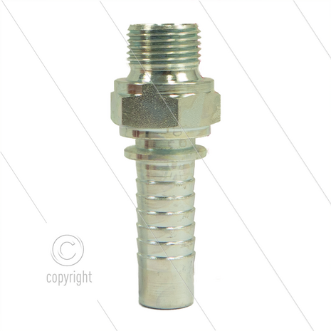 Persnippel - staal - 1/2&quot; - 3/8&quot; buitendraad - SW22