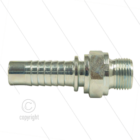 Persnippel - staal - 1/2&quot; - 3/8&quot; buitendraad - SW22