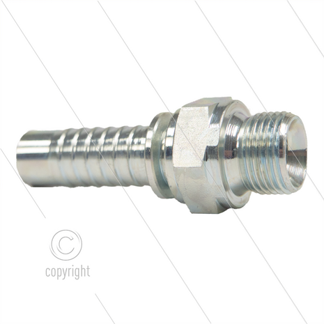 Persnippel - staal - 1/2&quot; - 3/8&quot; buitendraad - SW22