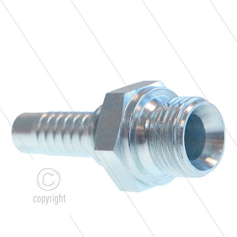 Persnippel - staal - 1/2&quot; - 1/2&quot; buitendraad - SW27