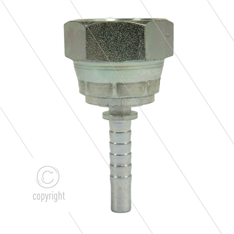 Persnippel - staal - 1/4&quot; - 1/4&quot; wartel - SW19 - Titan-Slide