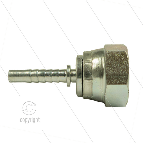 Persnippel - staal - 1/4&quot; - 1/4&quot; wartel - SW19 - Titan-Slide