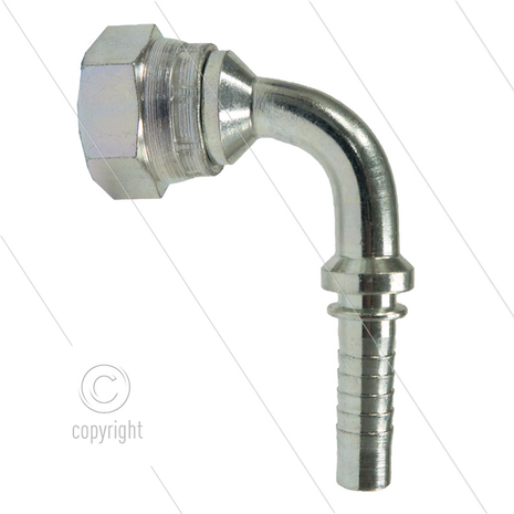 Persnippel - staal - 3/8&quot; - 1/2&quot; wartel - 90&deg; gebogen - SW27