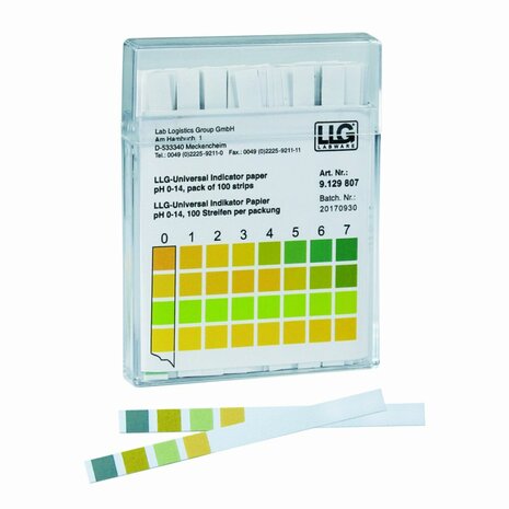 pH indicatorstrips pH 0-14 - 10x100 strips