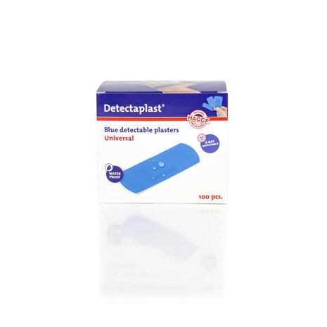 Detectaplast detect. pleister waterafstotend 25x72mm - 100 stuks