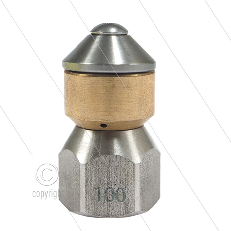 Roterende nozzle - 0.100 - 4 x 0.95 - &Oslash;19mm - 1/4&quot; bi
