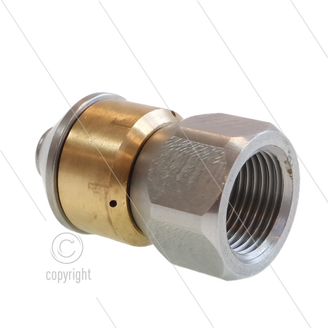 Roterende nozzle - 0.100 - 4 x 0.95 - &Oslash;25mm - SW22 - 3/8&quot; bi