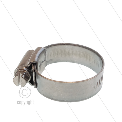 Slangklem - RVS - met wormschroef - 9mm breed - &Oslash;10 tot 16mm - 5 stuks