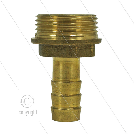 Slangpilaar - messing - &Oslash;13mm - 3/4&quot; bu