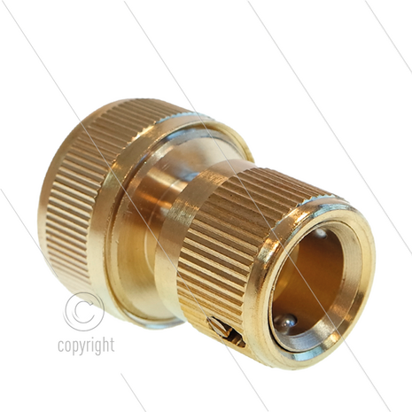 Snelkoppeling - LD - messing - slangaansluiting - 16 / 19 mm