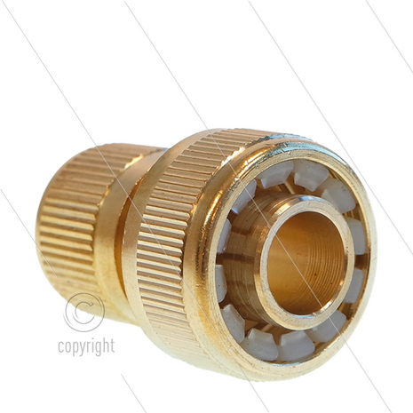Snelkoppeling - LD - messing - slangaansluiting - 16 / 19 mm