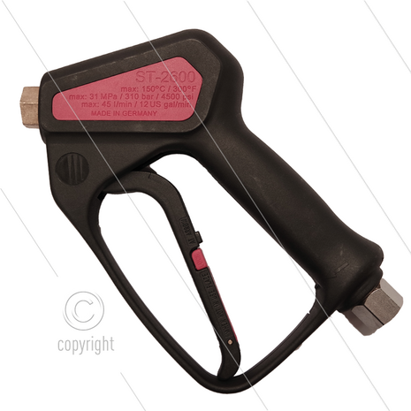 ST2600 - HD pistool - met swivel - 310 Bar - 45 l/min - max 150&deg;C - 3/8&quot; bi x 1/4&quot; bi