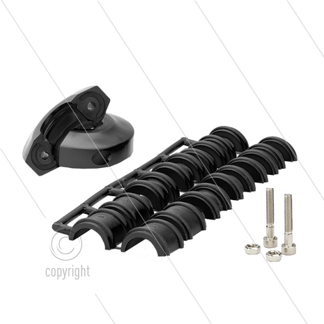 Slangstop universeel &Oslash;10 tot 34mm - Zwart