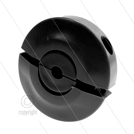 Slangstop universeel &Oslash;10 tot 34mm - Zwart