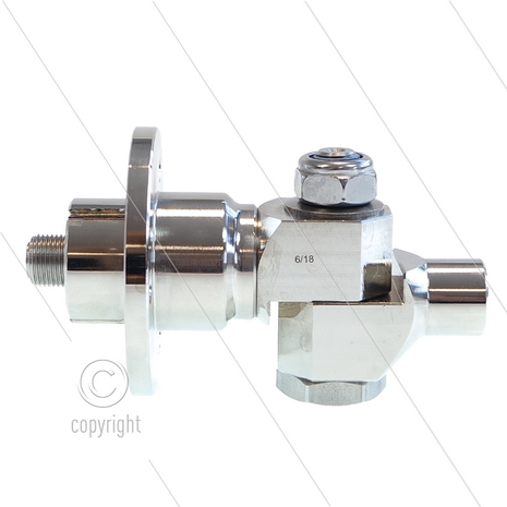 KDYF Swivel met flens - kniegewricht - max 275 Bar - max 120&deg;C - t.b.v: FL-AER200/300