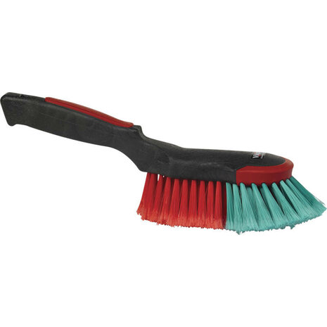 Vikan Transport 524652 Handborstel rubber stootrand zwart zachte vezels