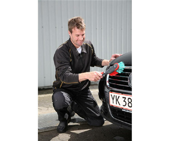 Vikan Transport 524652 Handborstel rubber stootrand zwart zachte vezels