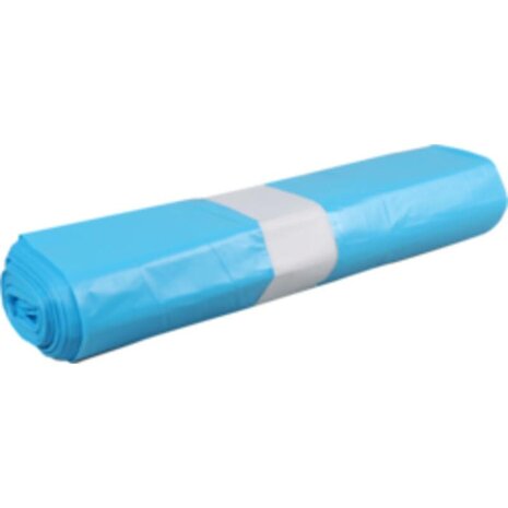 Afvalzak LDPE (gerecycled) 70x110cm, 120 ltr. T70 blauw 10x20st (200st)