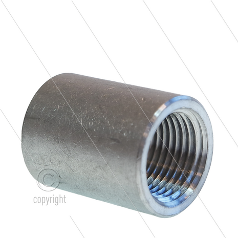 Sok - RVS - 3/8&quot; bi - rond