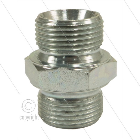 Verloopnippel - staal - 1/4&quot; bu x 1/8&quot; bu - BSP