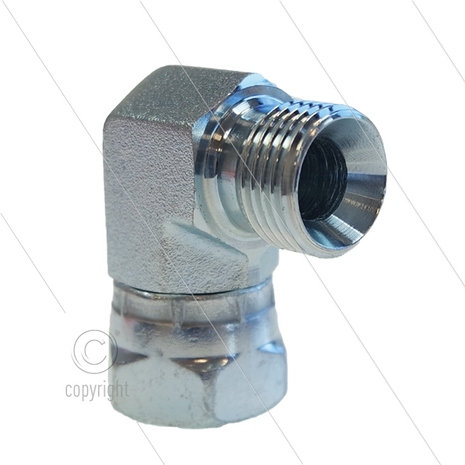 Knie - staal - 3/8&quot; Wartel x 3/8&quot; bu - BSP